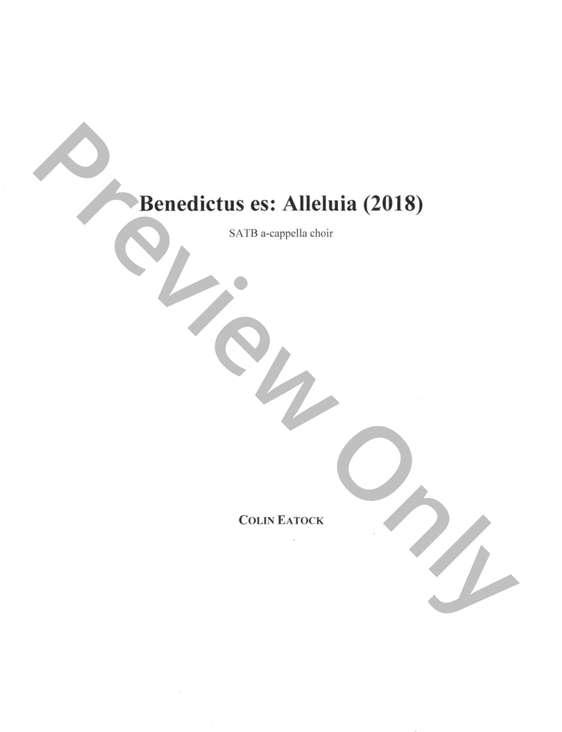 Benedictus es: Alleluia (2018) P.O.D