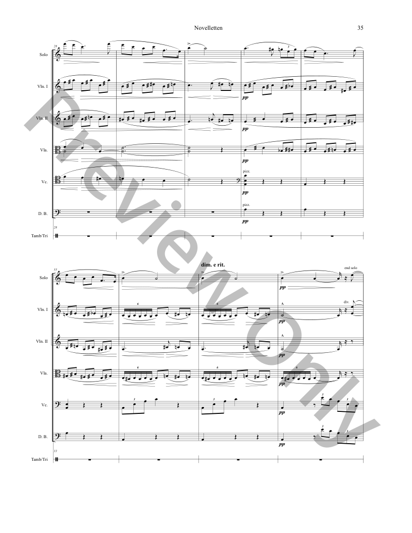 Four Novelletten for String Orchestra P.O.D