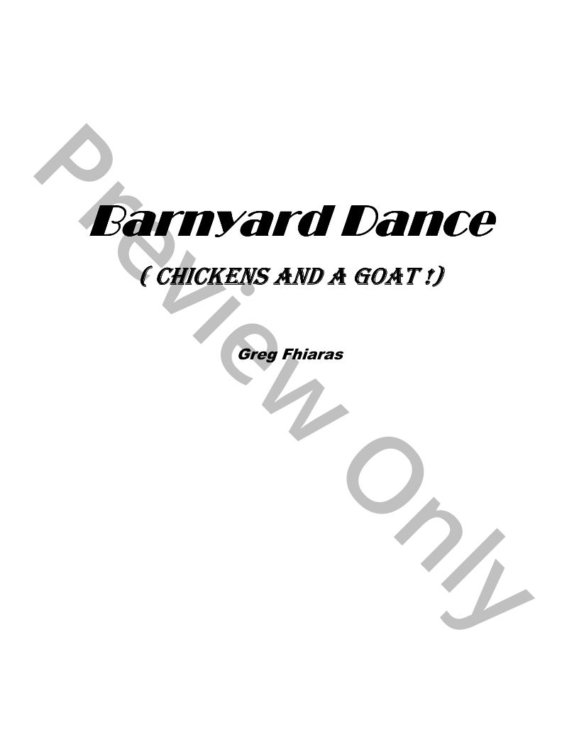 Barnyard Dance (Chickens and a Goat!) P.O.D