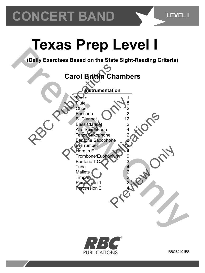 Texas Prep Level I Score