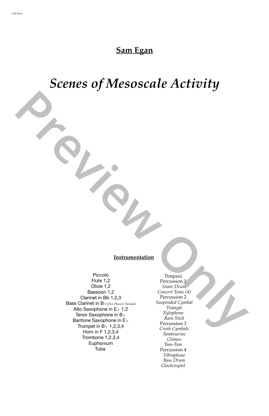 Scenes of Mesoscale Activities P.O.D