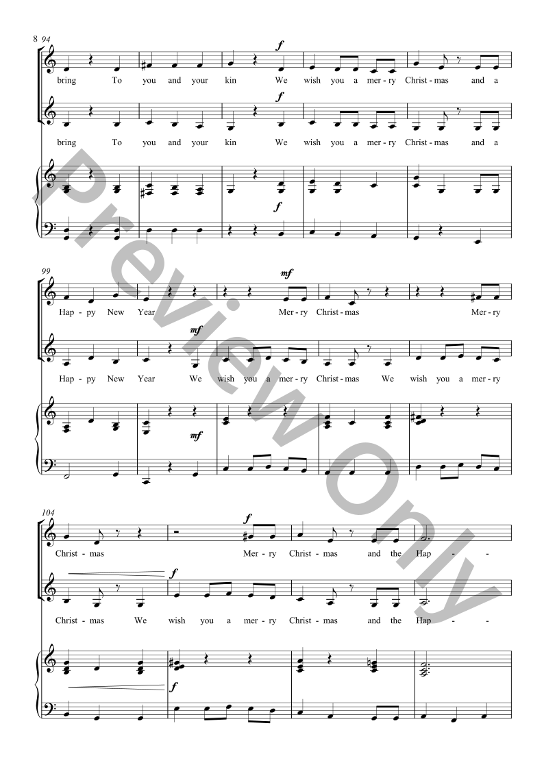 A Christmas Medley (2-part choir) P.O.D