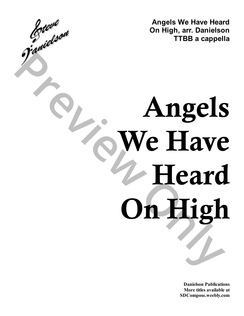 Angels We Have Heard on High (TTBB) P.O.D