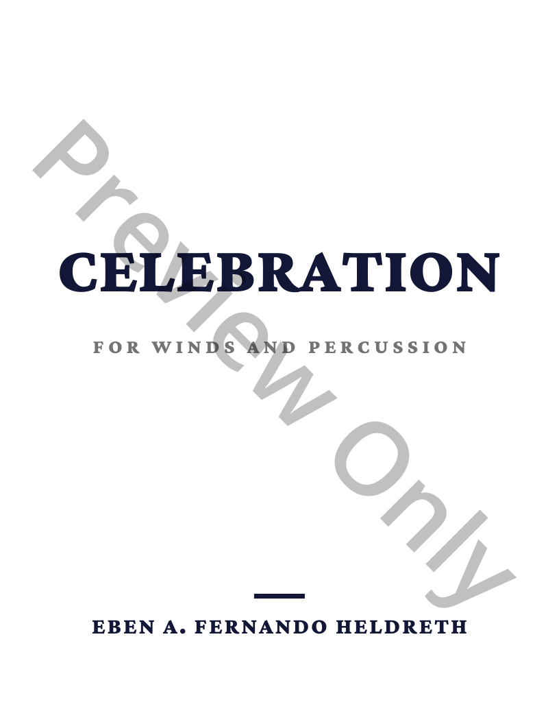 Celebration for Winds & Percussion P.O.D