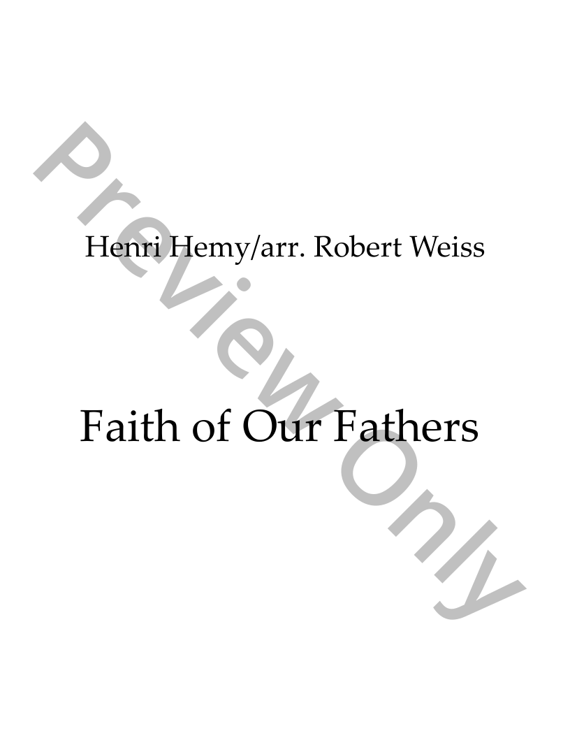 Faith of Our Fathers P.O.D