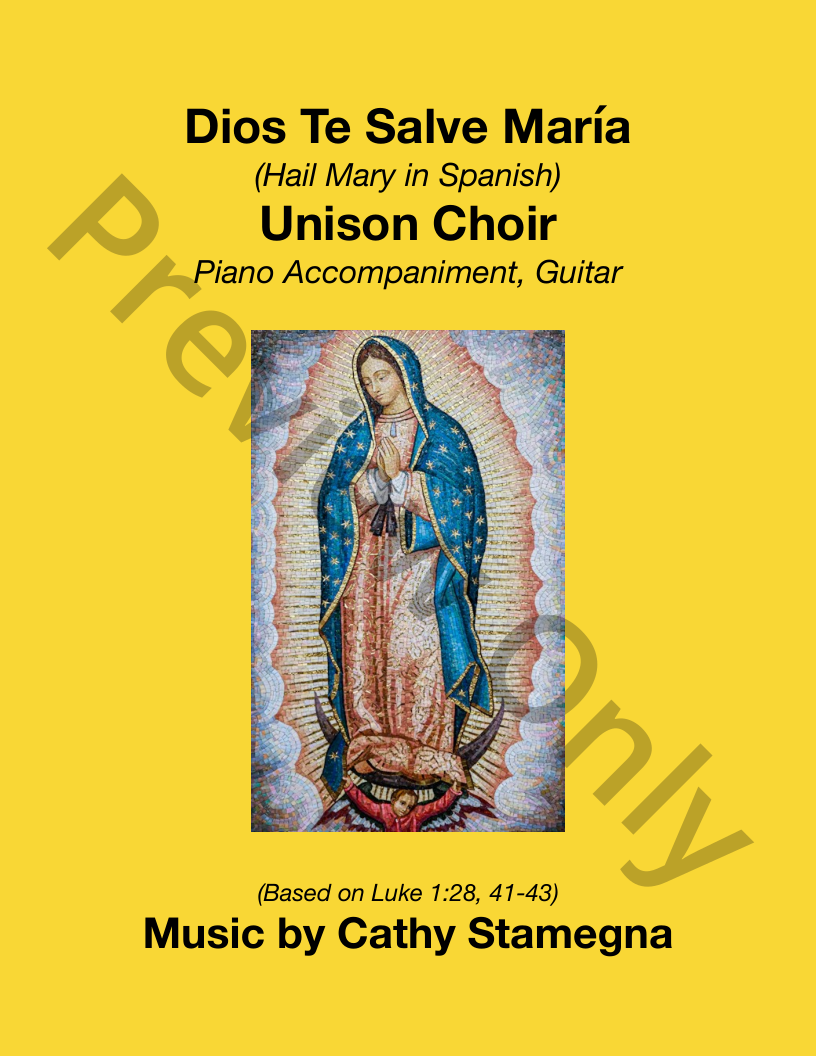 Dios Te Salve, Maria (Unison Choir)	 P.O.D