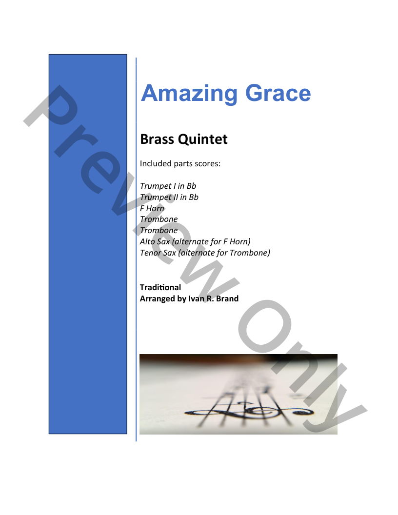 Amazing Grace (for brass quintet) P.O.D