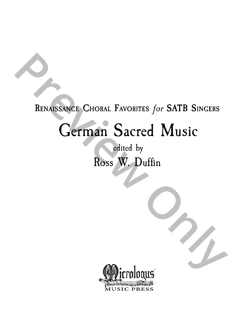 GERMAN SACRED MUSIC P.O.D