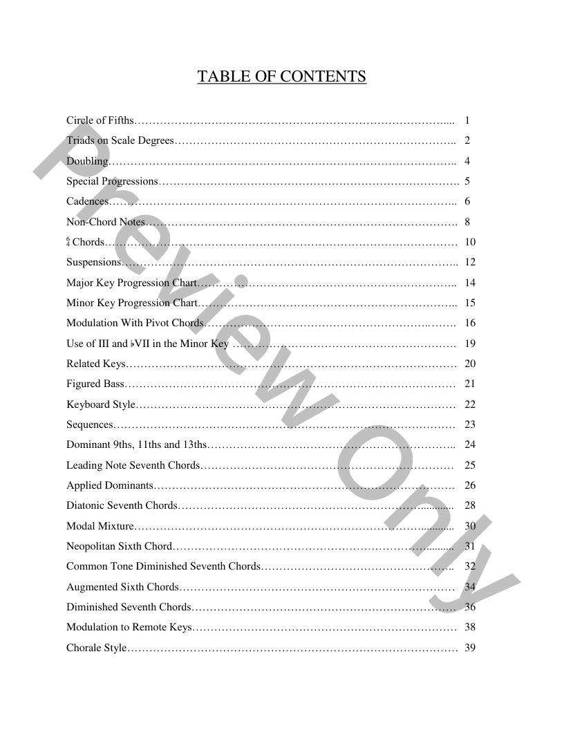 Cadences to Chromaticism P.O.D