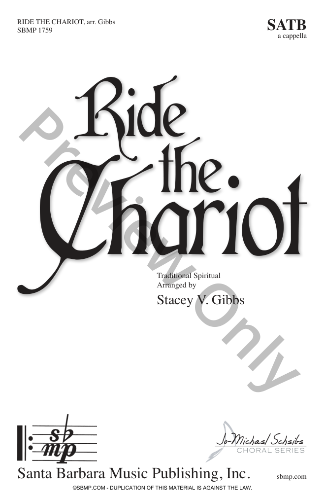 Ride the Chariot Large Print Edition P.O.D.