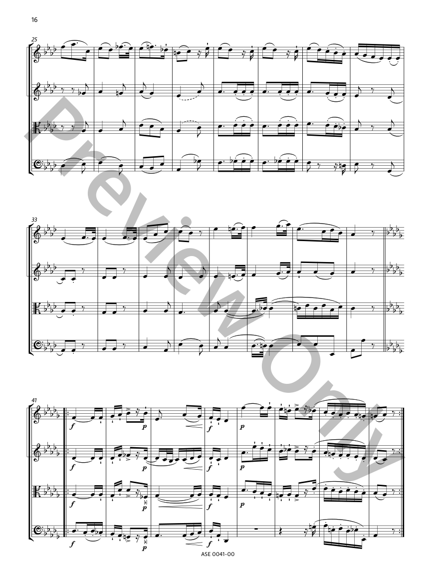 Two Quartets, Op. 12 P.O.D
