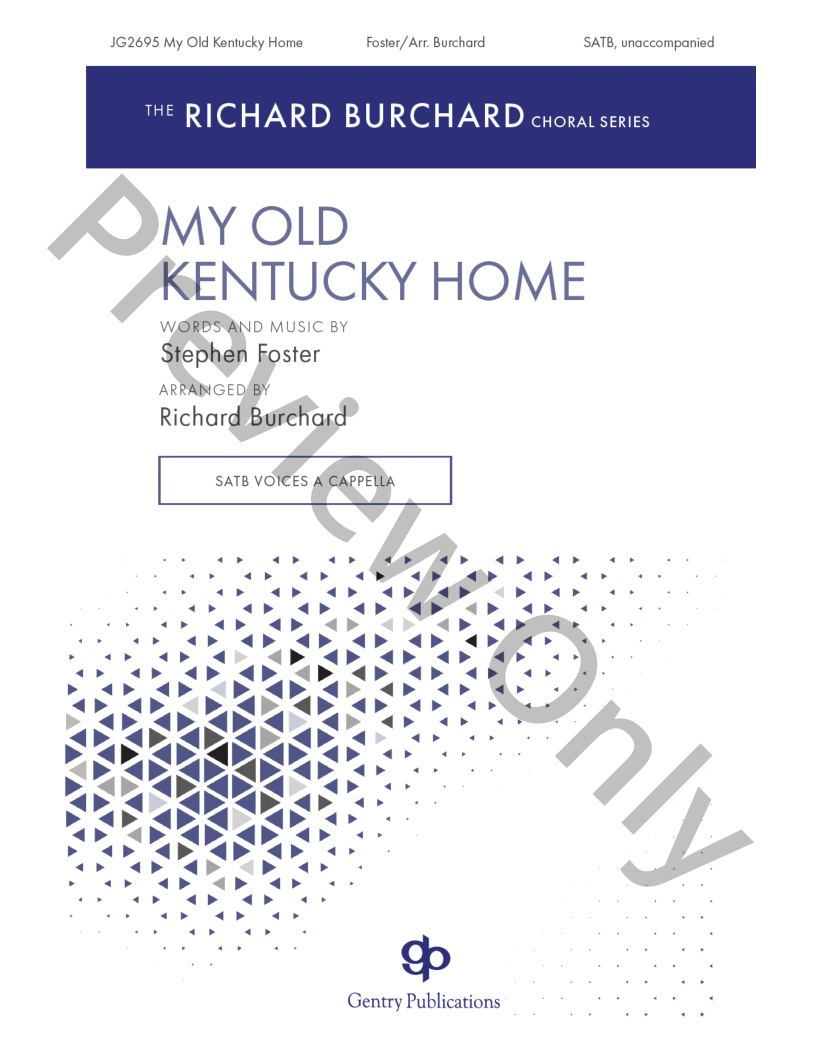 My Old Kentucky Home LARGE PRINT P.O.D.