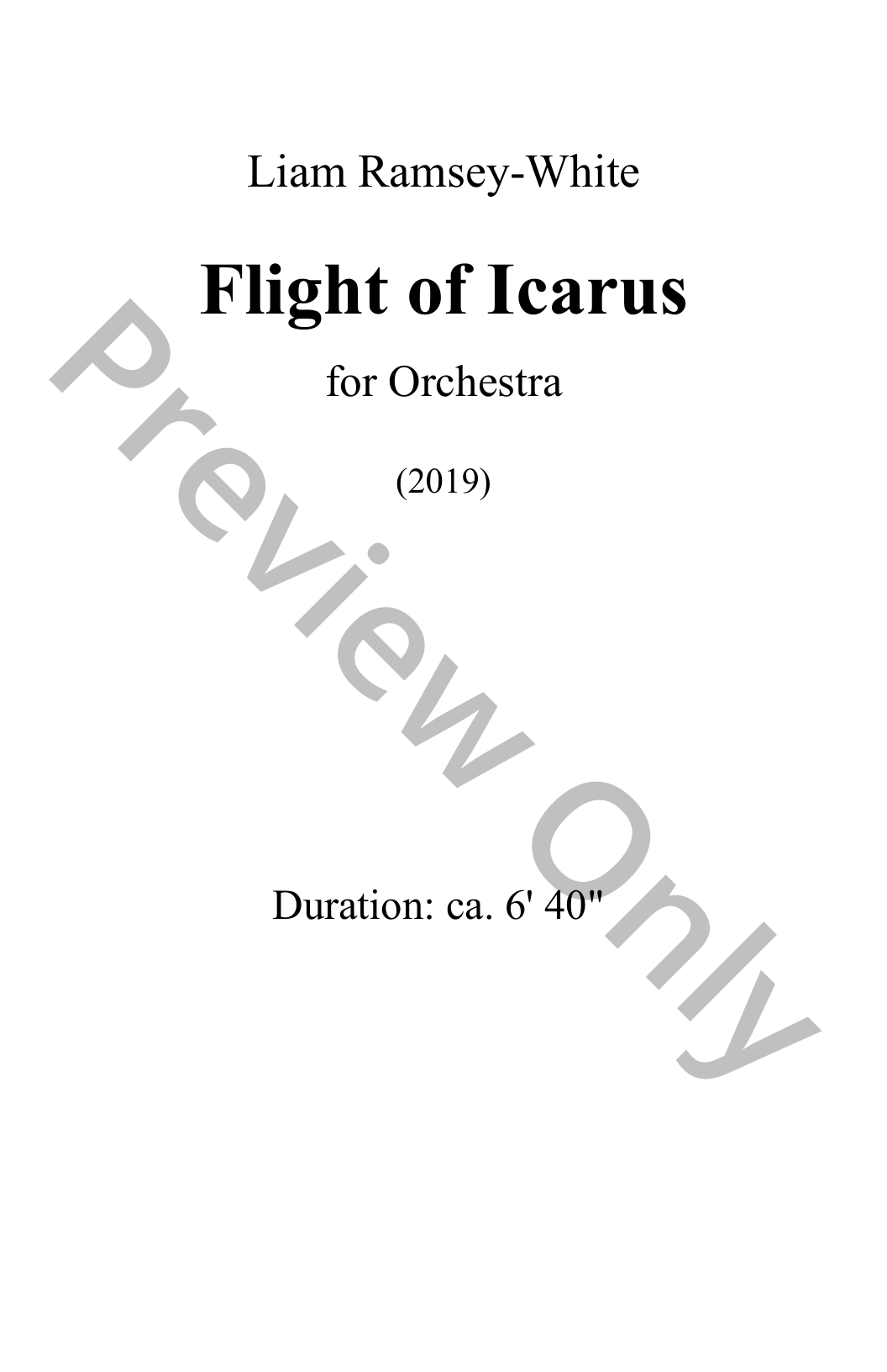 Flight of Icarus P.O.D