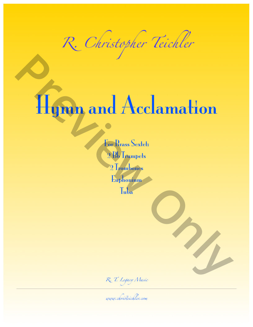 Hymn and Acclamation  P.O.D