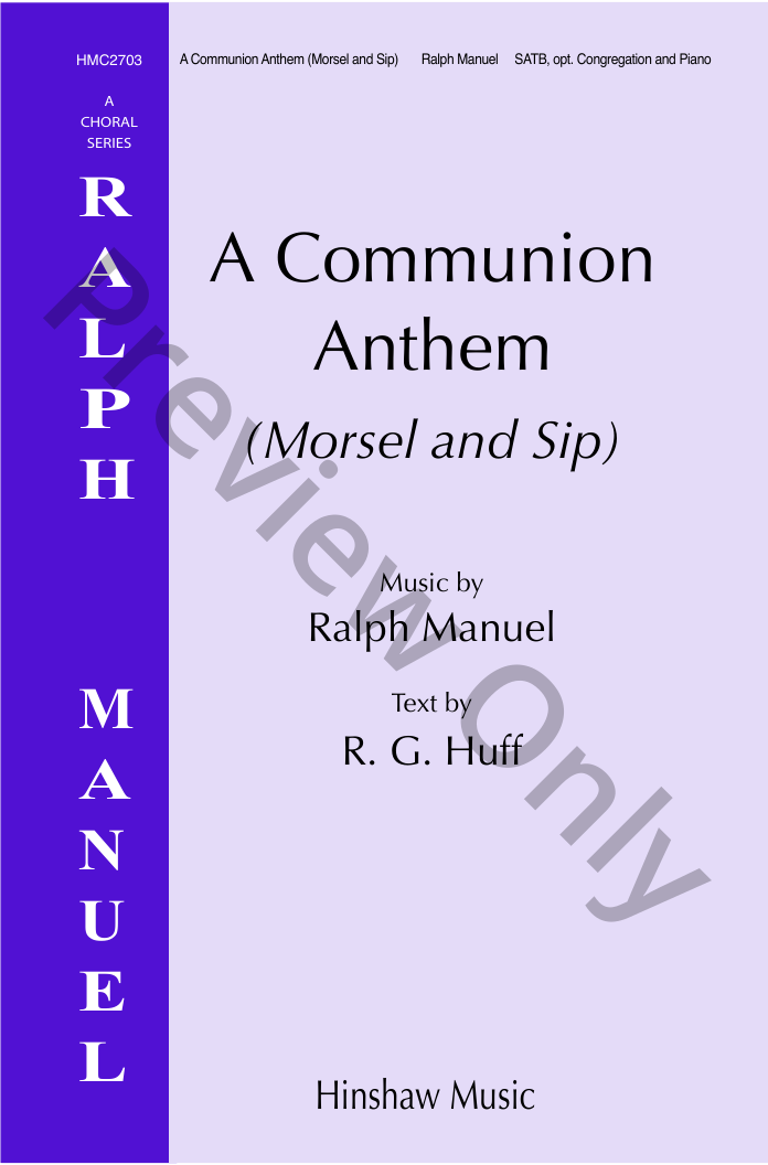 The Communion Anthem (Morsel and Sip) Large Print Edition P.O.D.