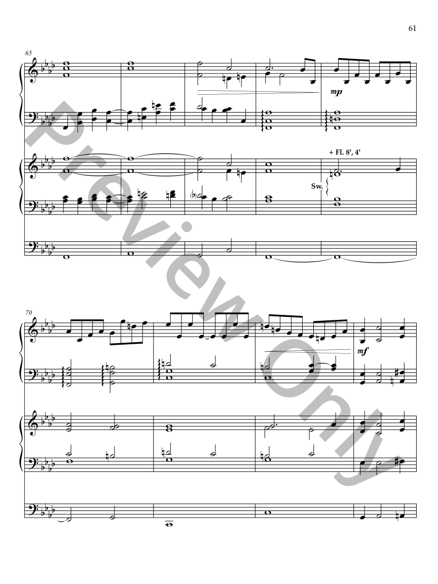 Easy Piano-Organ Duets, Vol. 3 P.O.D.