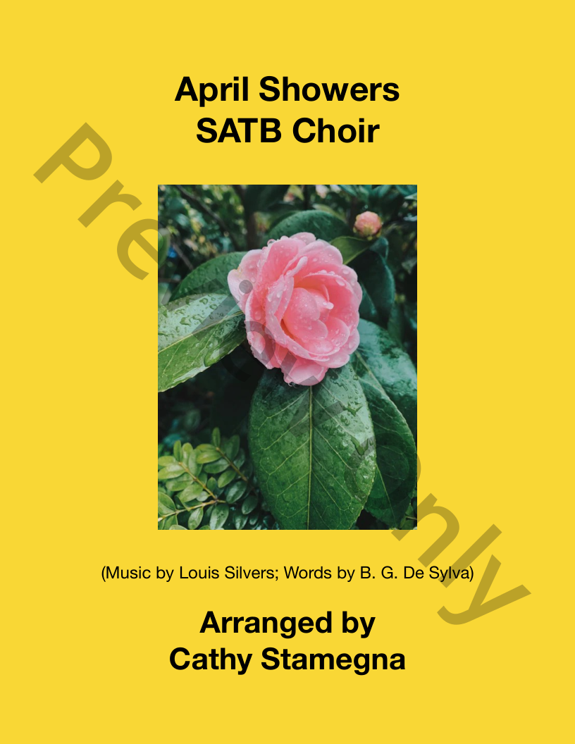 April Showers (SATB Choir, Piano Accompaniment) P.O.D