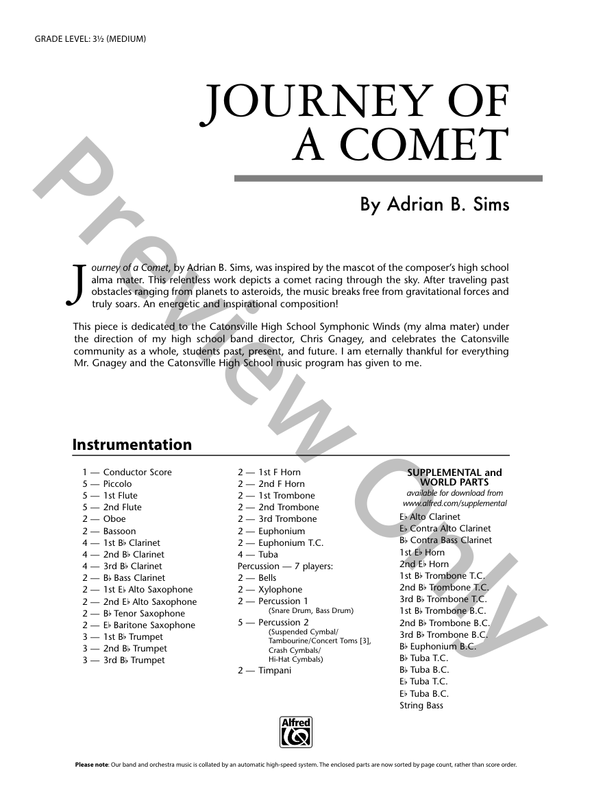 Journey of a Comet