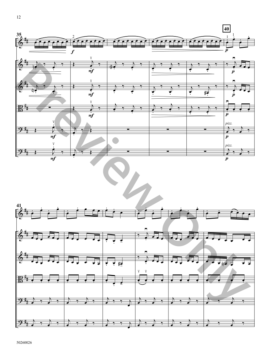 Lambert Concerto for Violin and String Orchestra SCORE