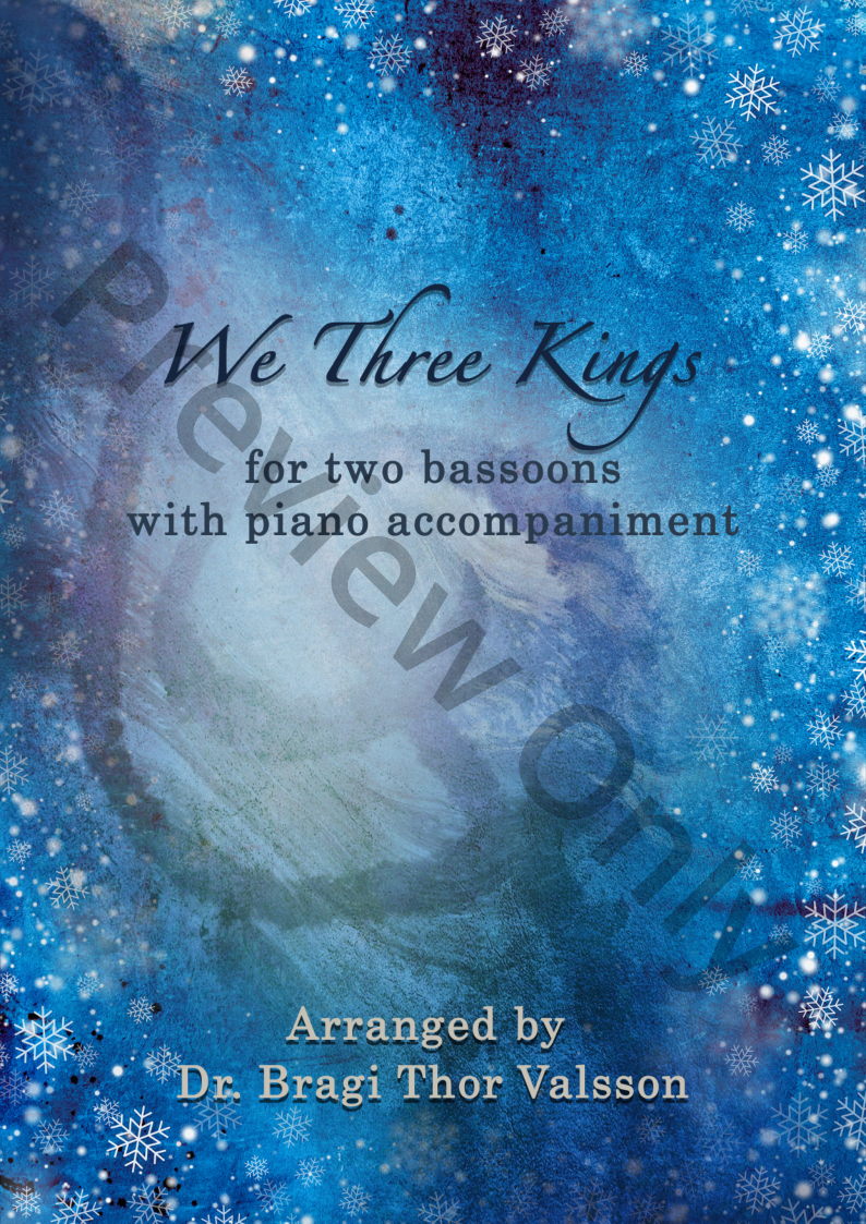 We Three Kings - two Bassoons with Piano accompaniment P.O.D