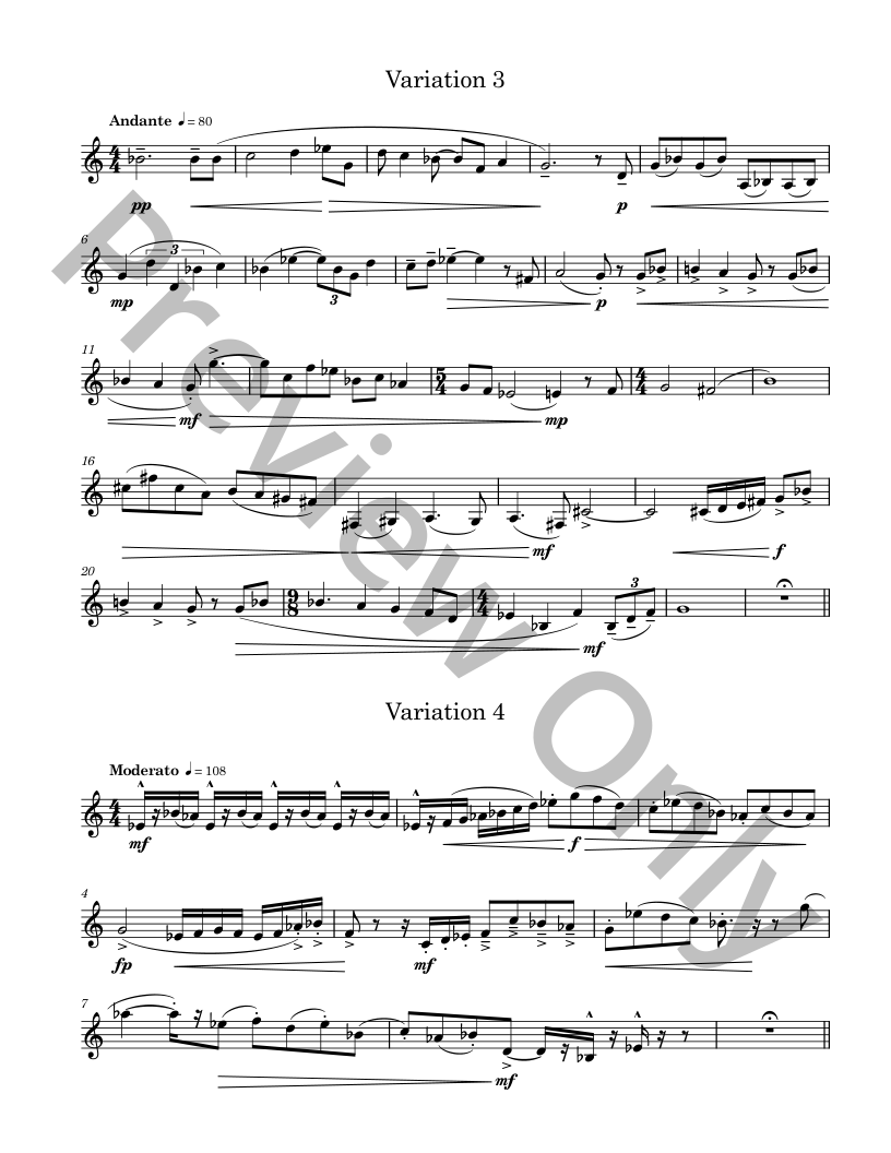 Variations for Horn P.O.D