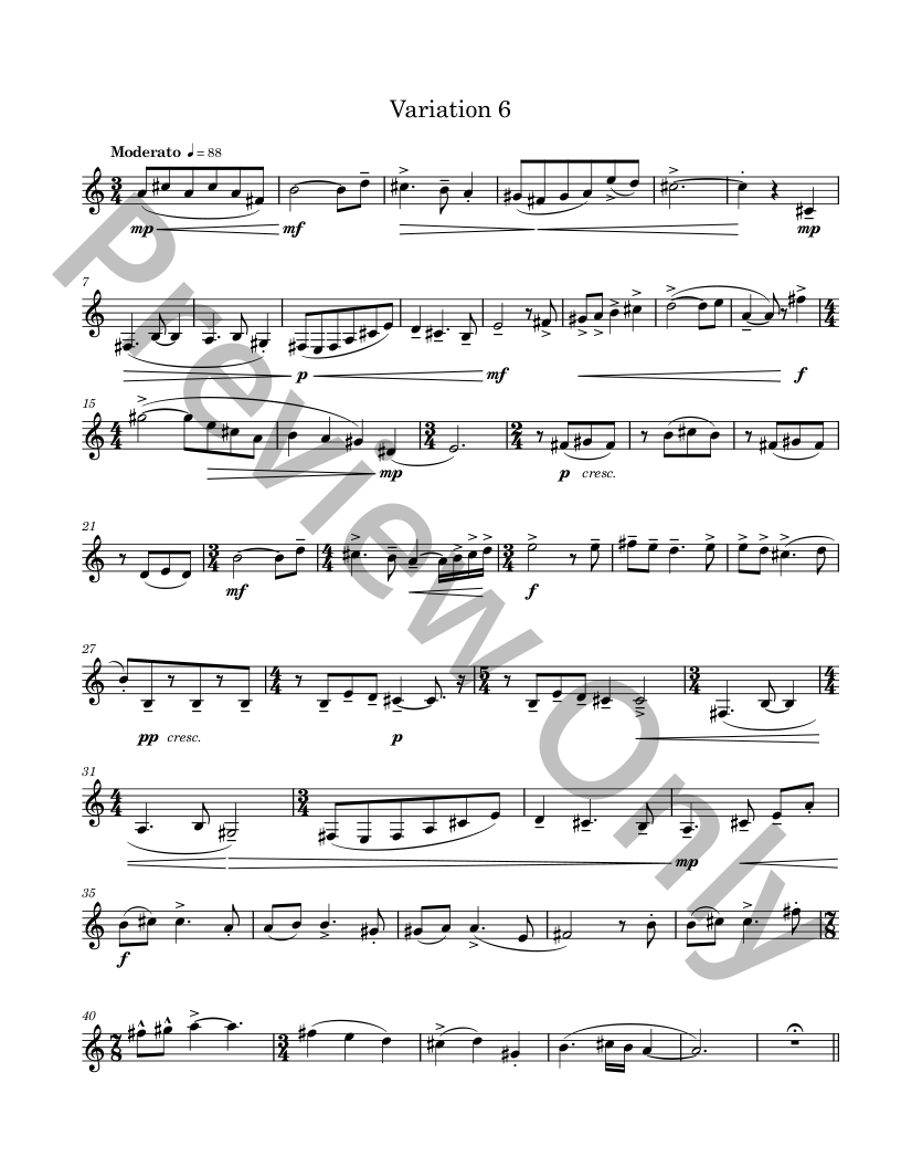 Variations for Horn P.O.D