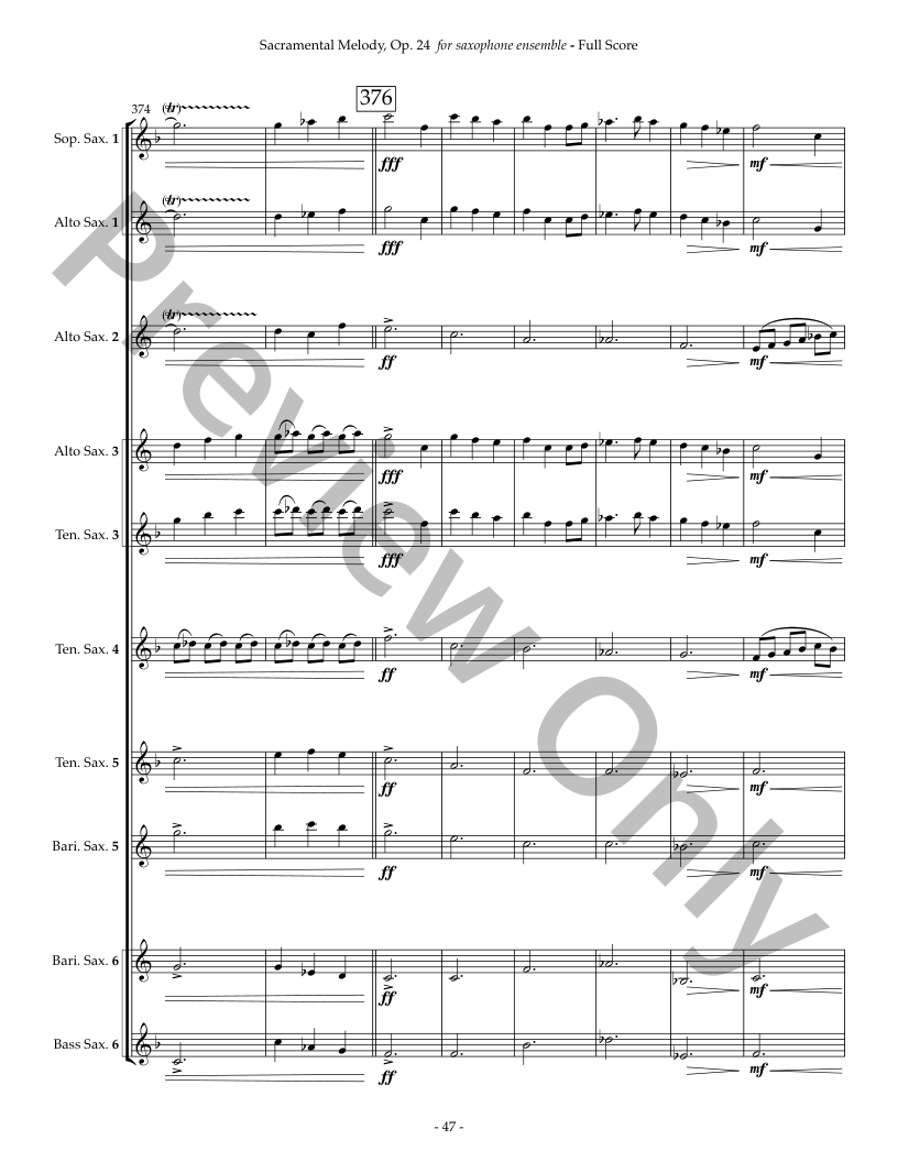 Sacramental Melody, Op. 24 P.O.D