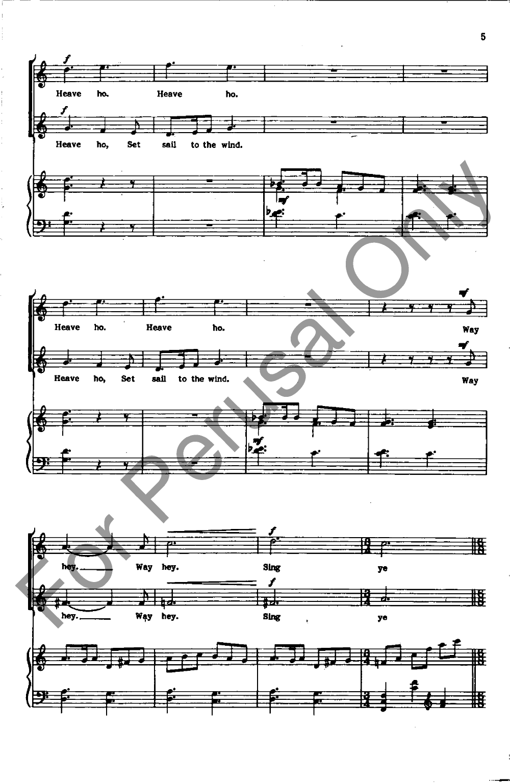 Dance of the One-Legged Sailor (Two-Part ) b | J.W. Pepper Sheet Music