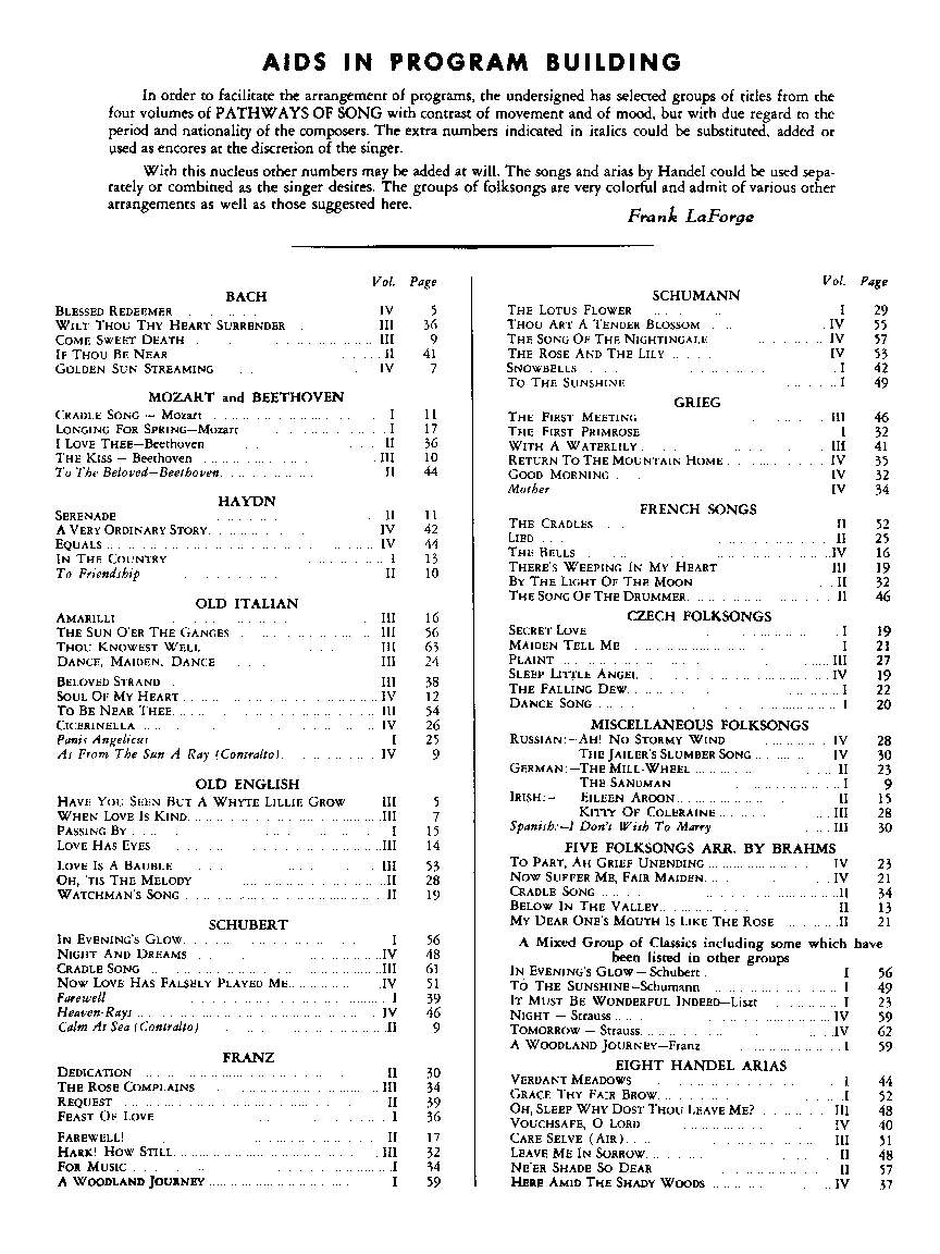 Pathways of Song #4 Low Voice Book