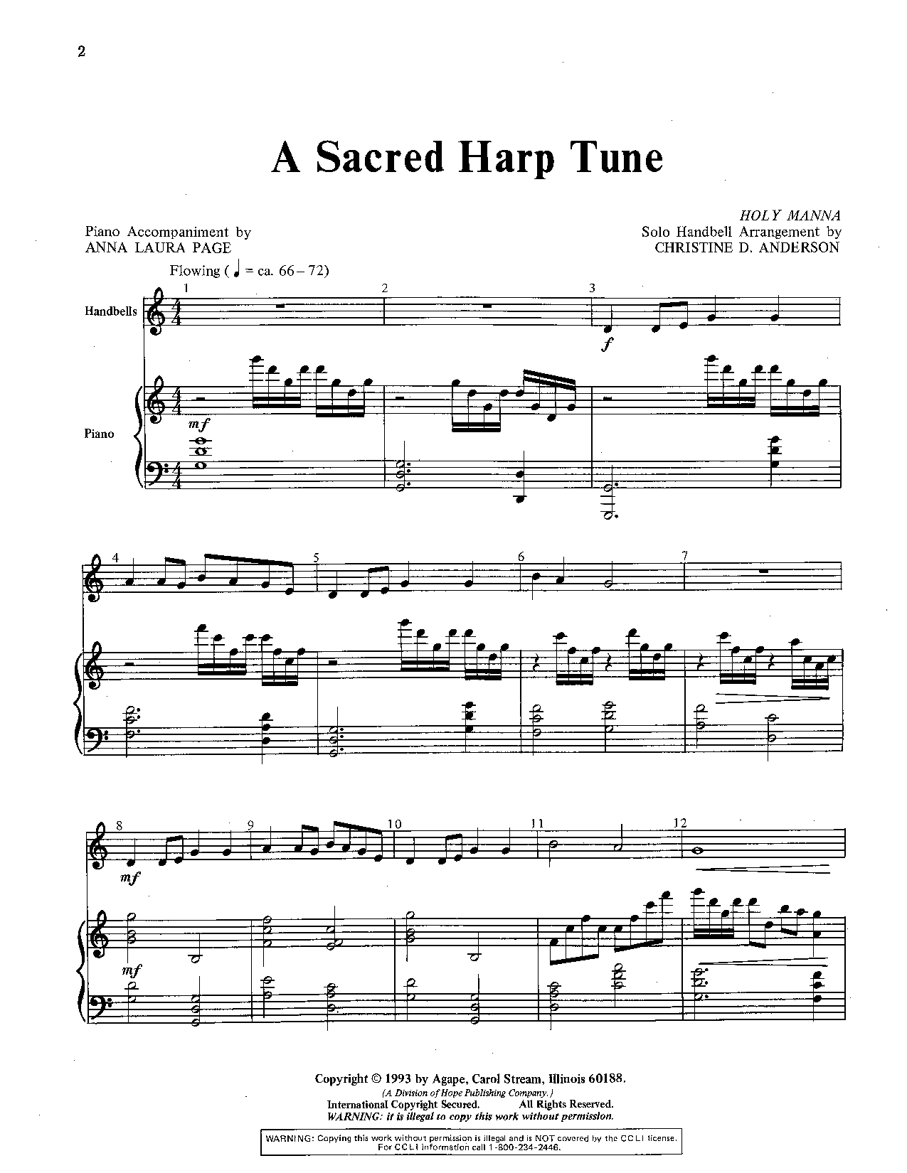 Sacred Harp Tune Handbell Solo P.O.D.