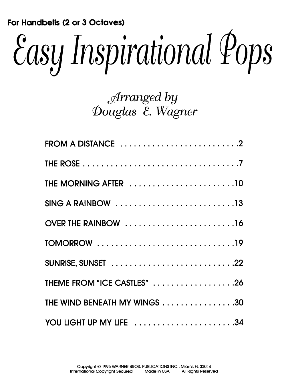 Easy Inspirational Pops 2-3 Octaves