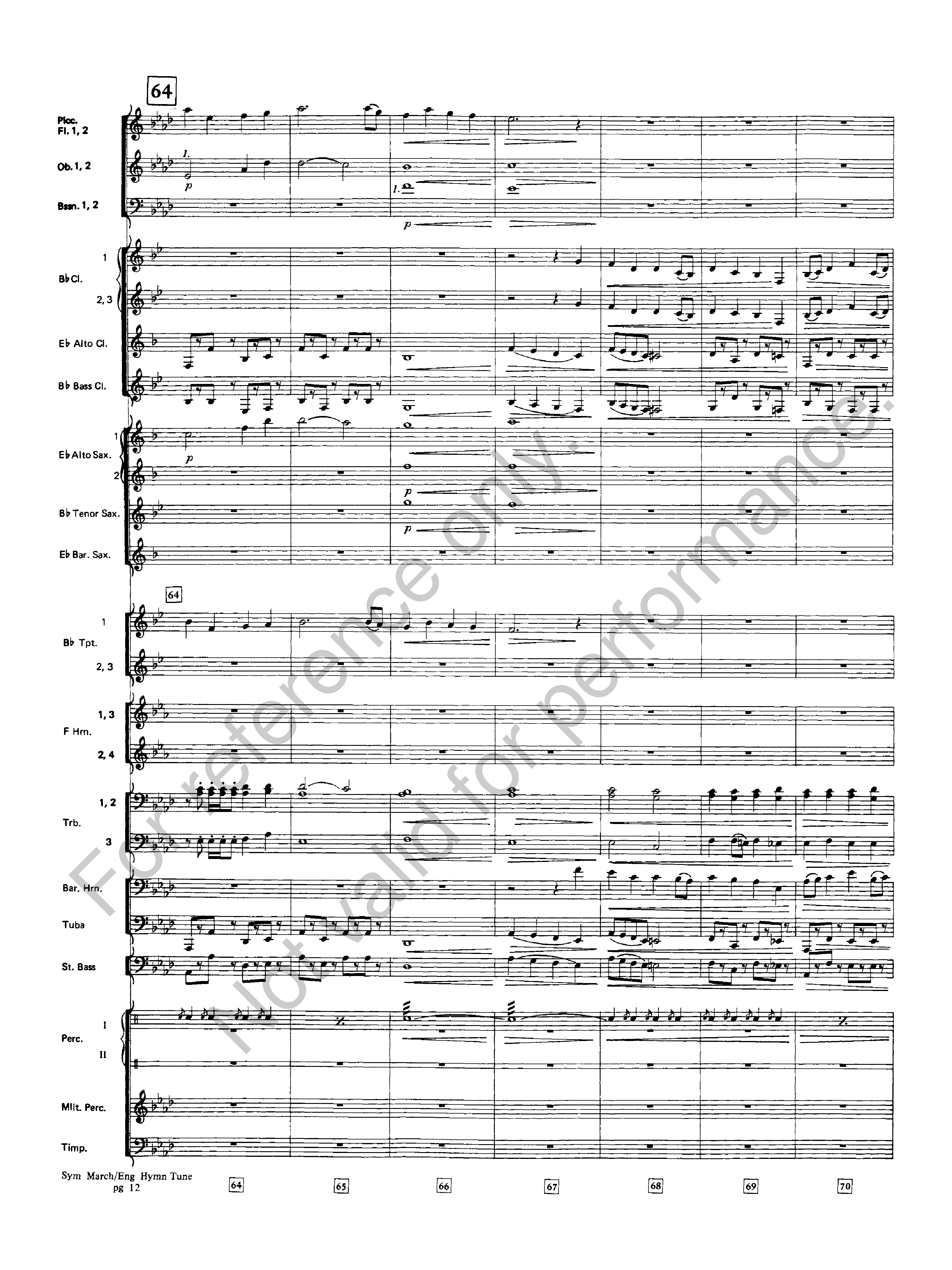 SYMPHONIC MARCH ON AN ENGLISH HYMN TUNE