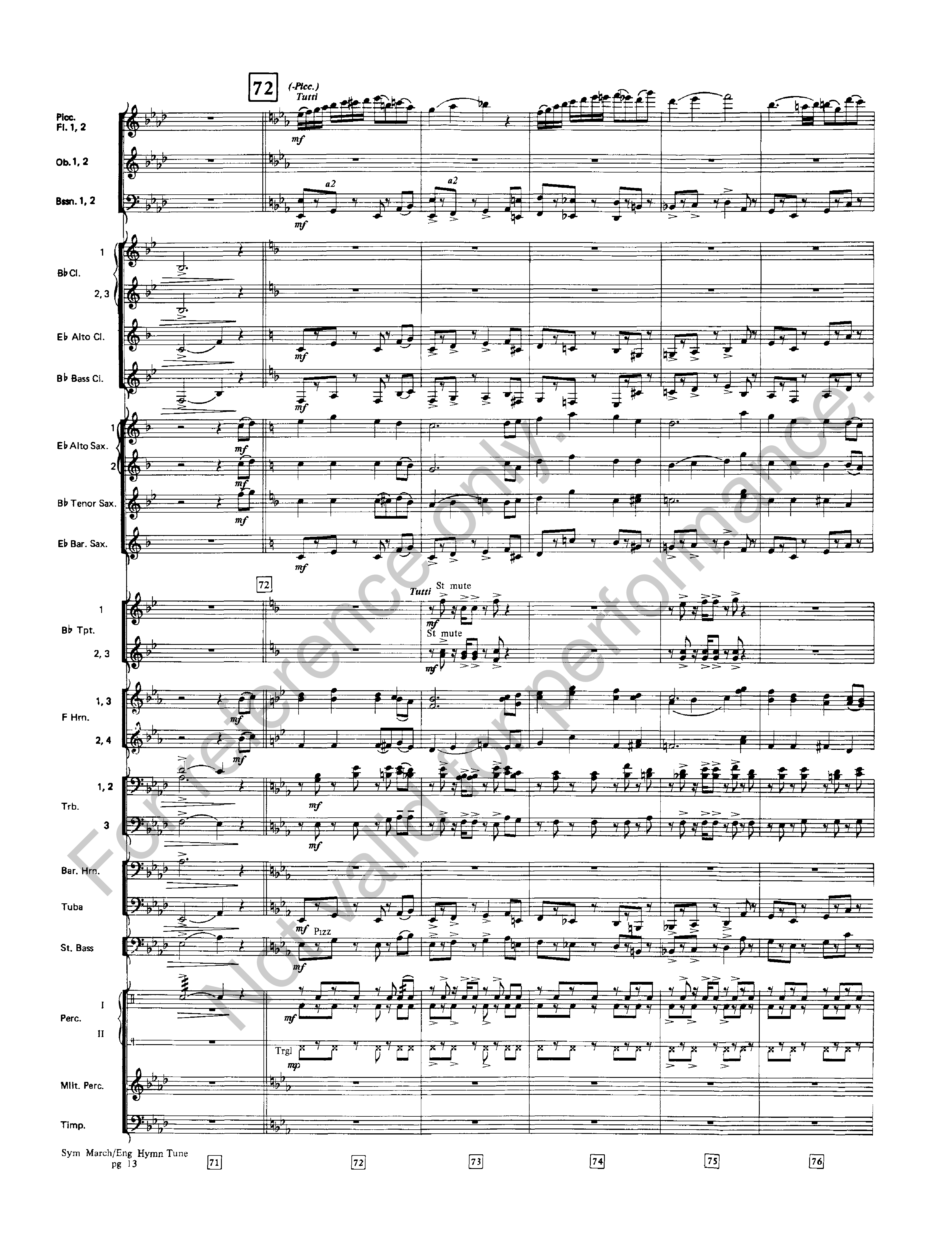 SYMPHONIC MARCH ON AN ENGLISH HYMN TUNE