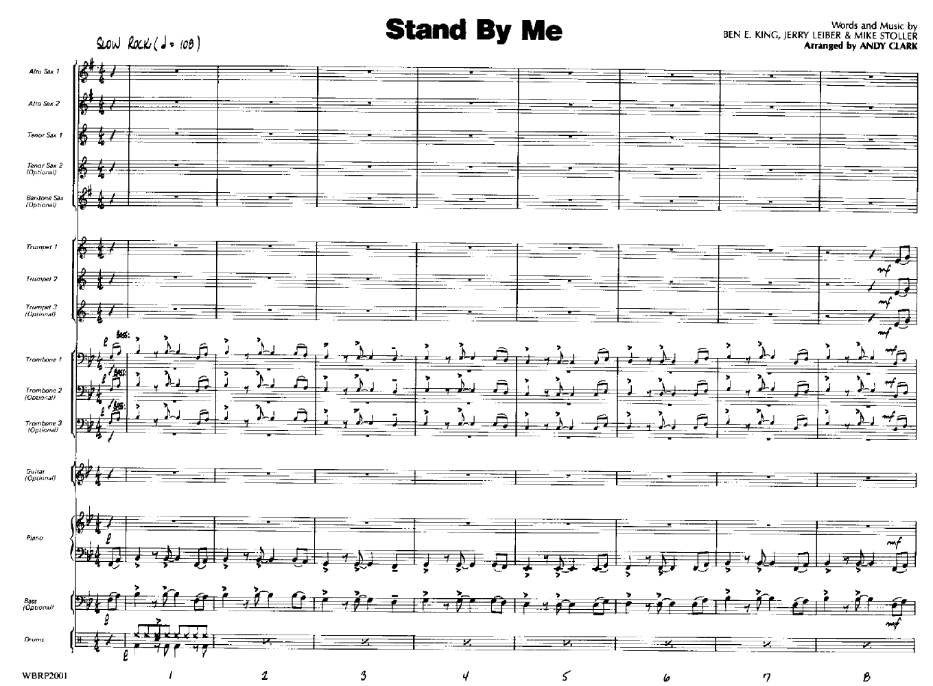 Stand By Me By Clark J W Pepper Sheet Music