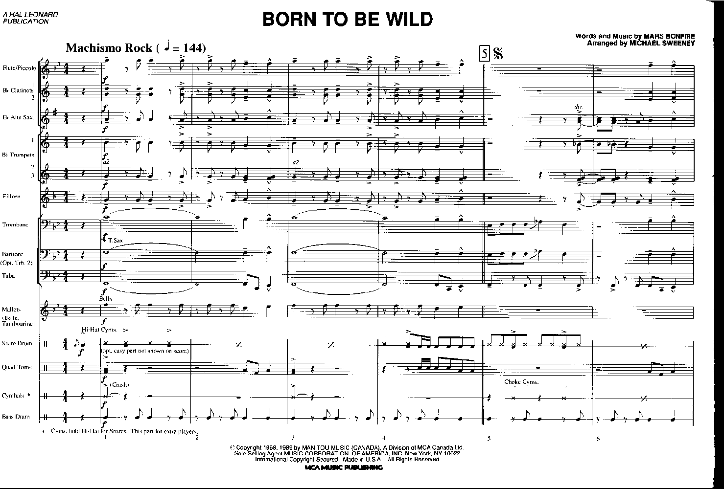 Born To Be Wild, by The Byrds - lyrics with pdf