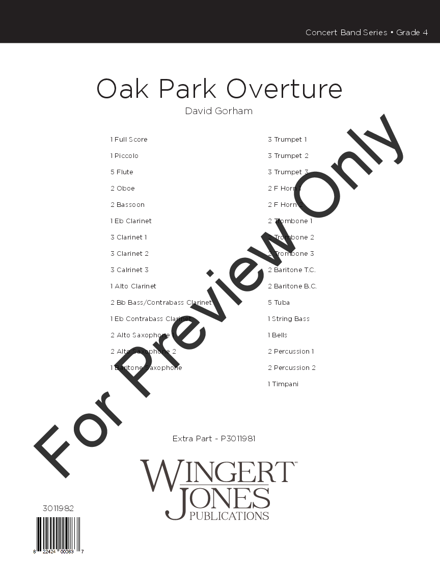 OAK PARK OVERTURE