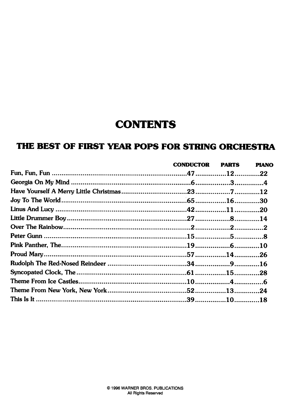 BEST OF FIRST YEAR POPS CONDUCTOR