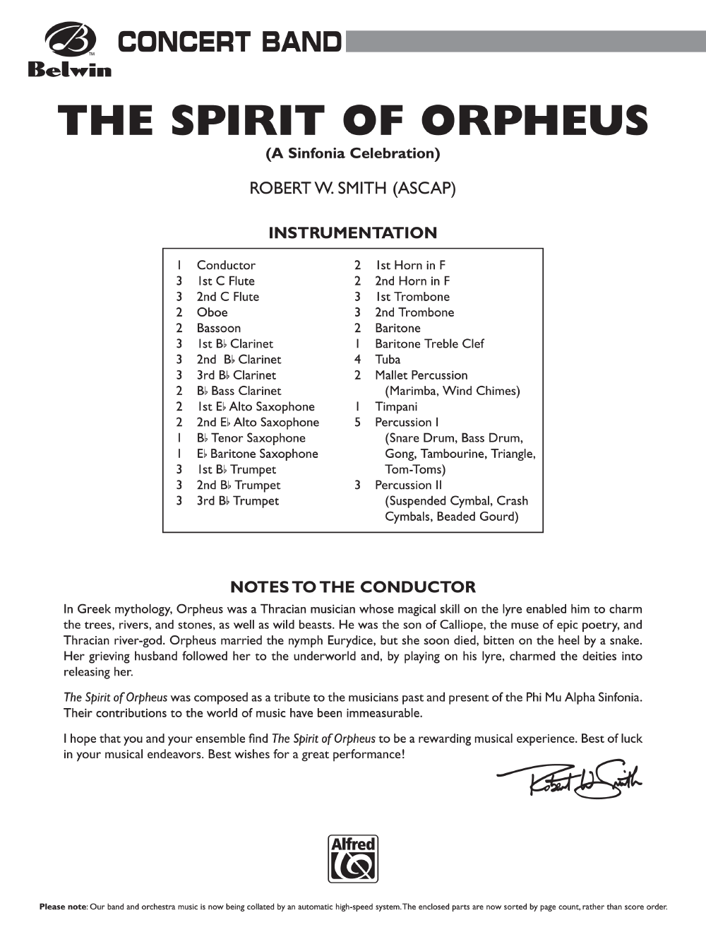 SPIRIT OF ORPHEUS