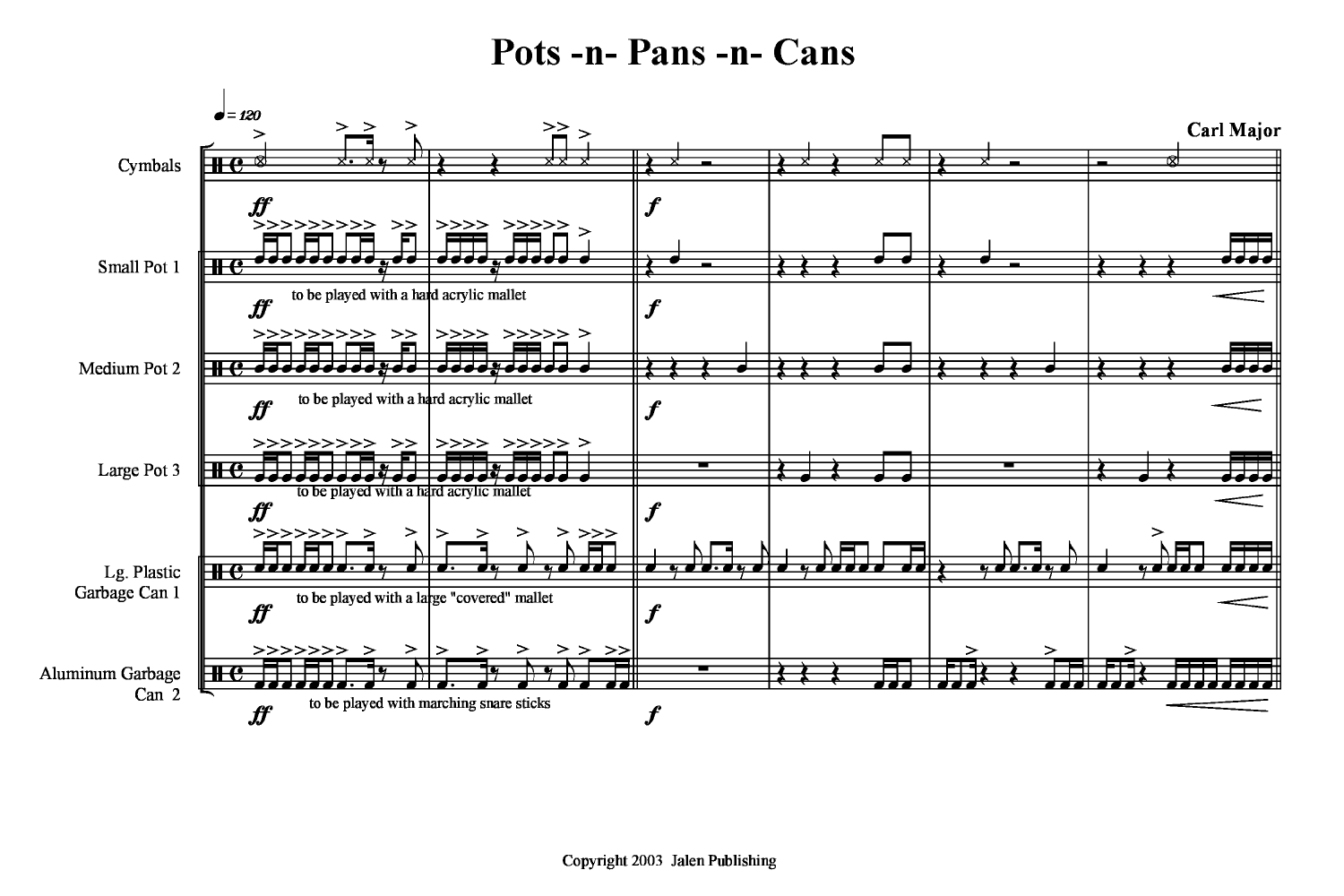 Pots-N-Pans-N-Cans by Carl Major