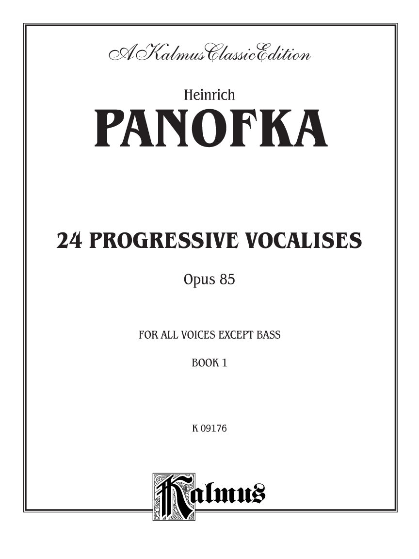 24 PROGRESSIVE VOCALISES OP 85-SOP