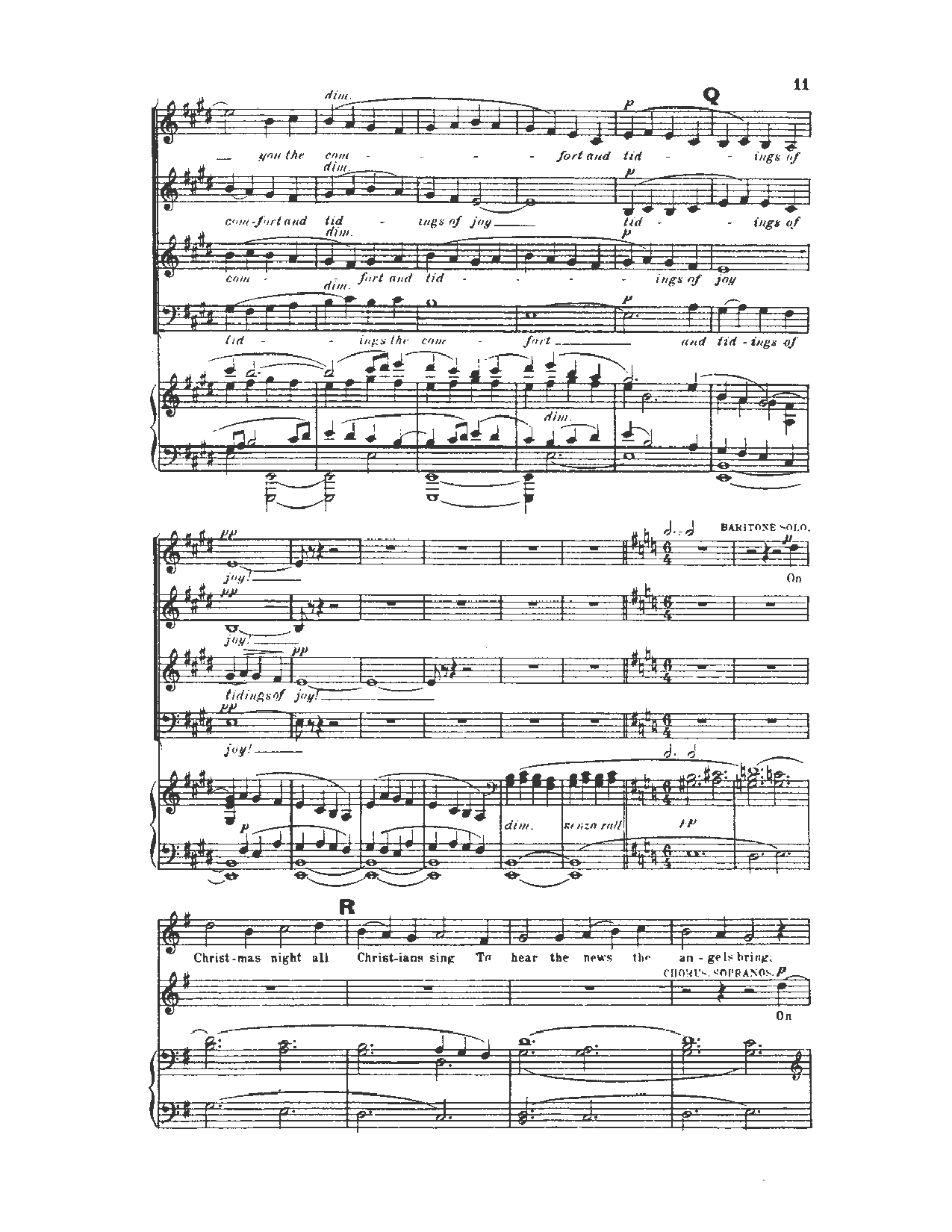 Fantasia On Christmas Carols VOCAL SCORE