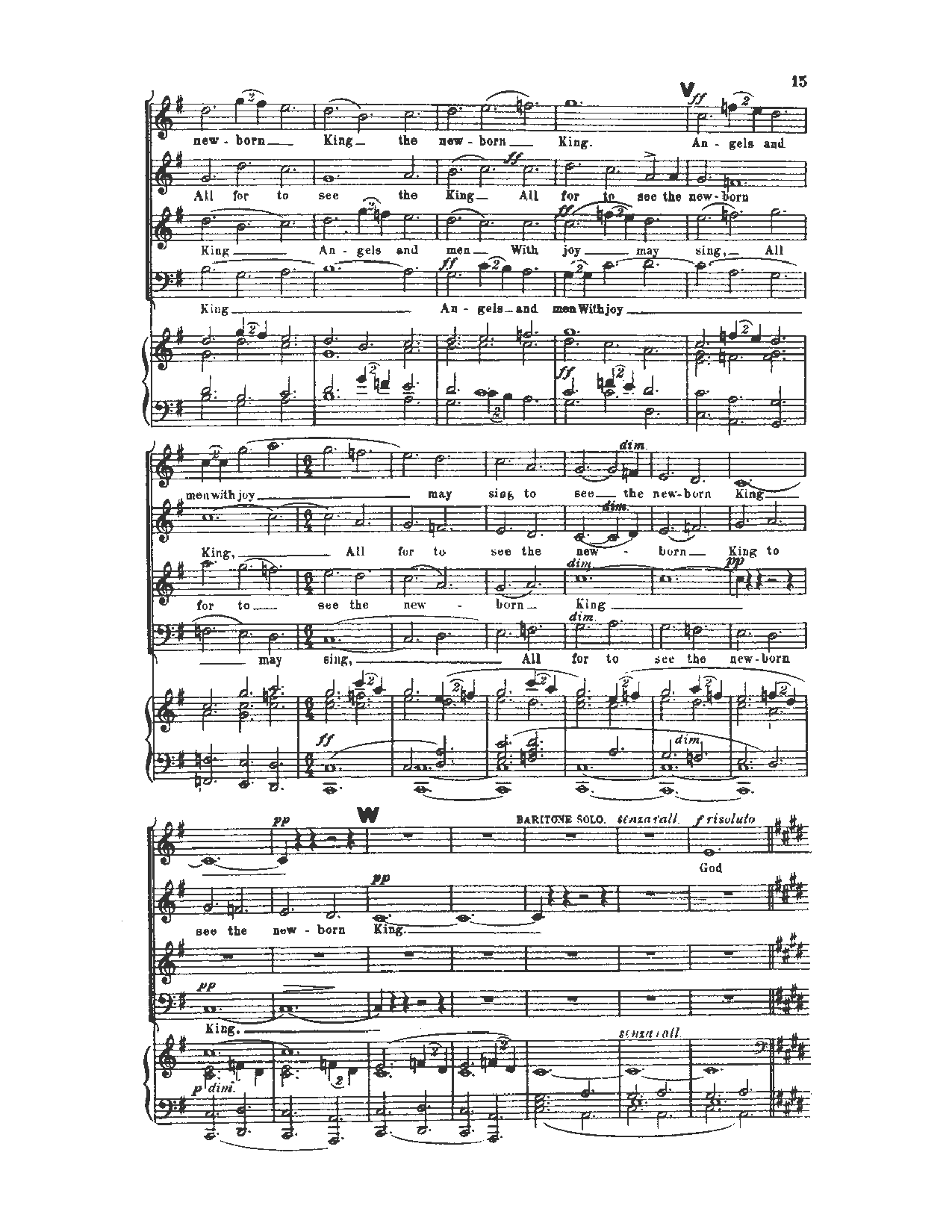 Fantasia On Christmas Carols VOCAL SCORE