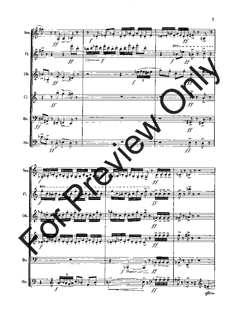 CHAMBER MUSIC FOR ALTO SAX AND WOODWIND QUINTET