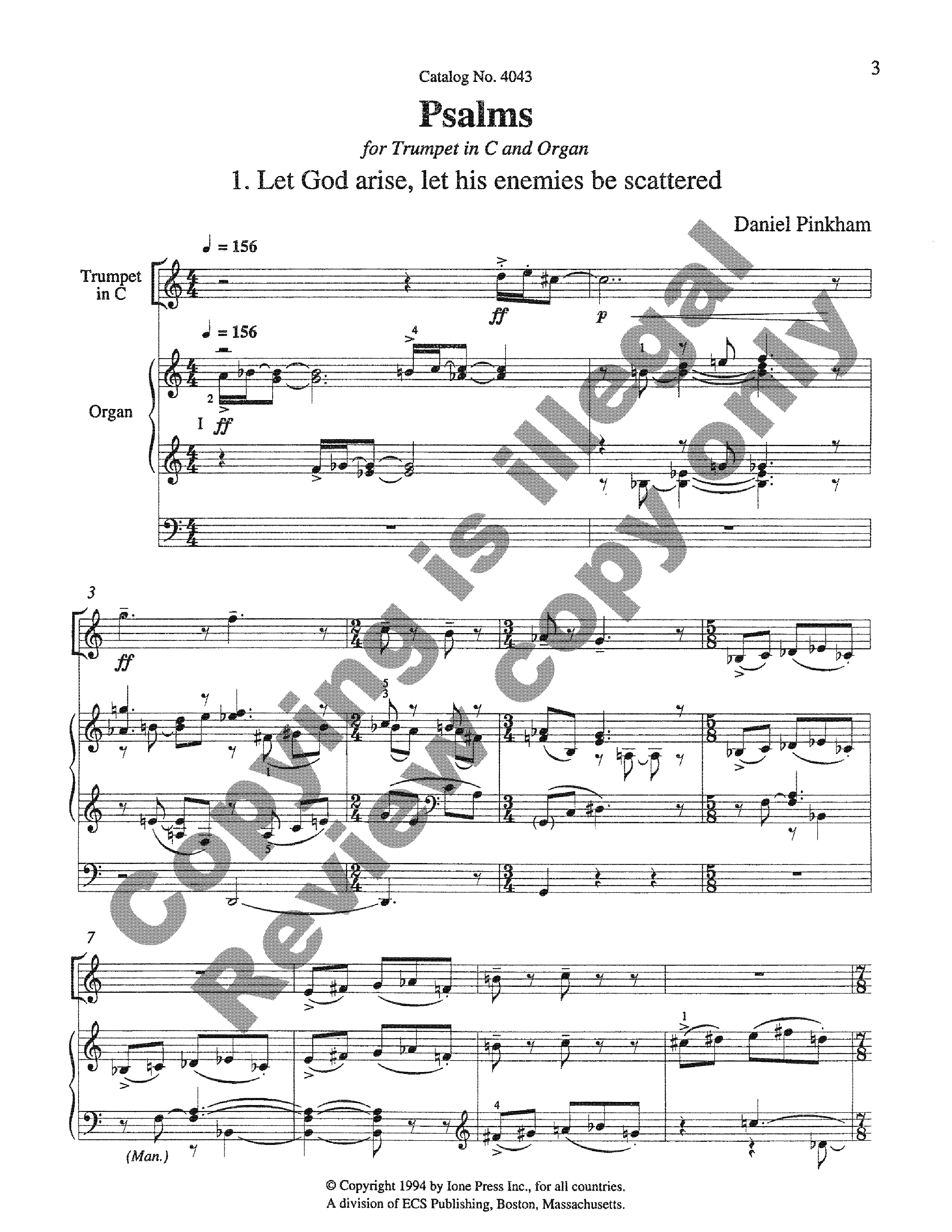 PSALMS TRUMPET/ORGAN