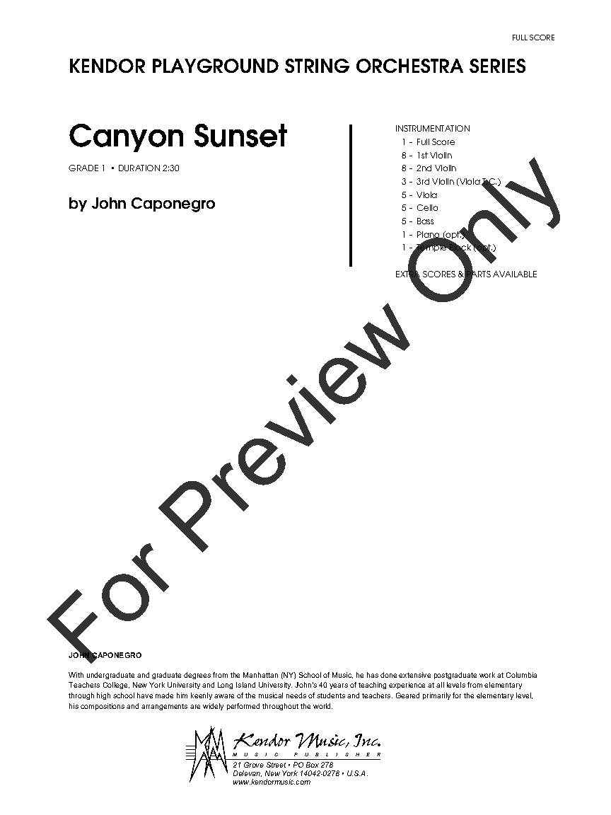 CANYON SUNSET