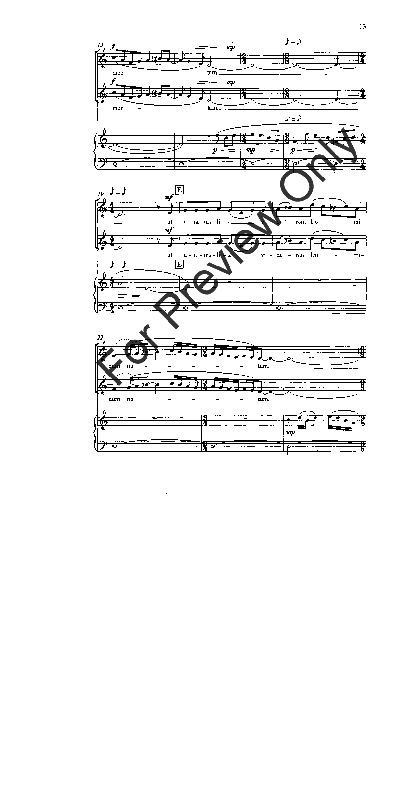 Christmas Cantata Vocal Score Latin