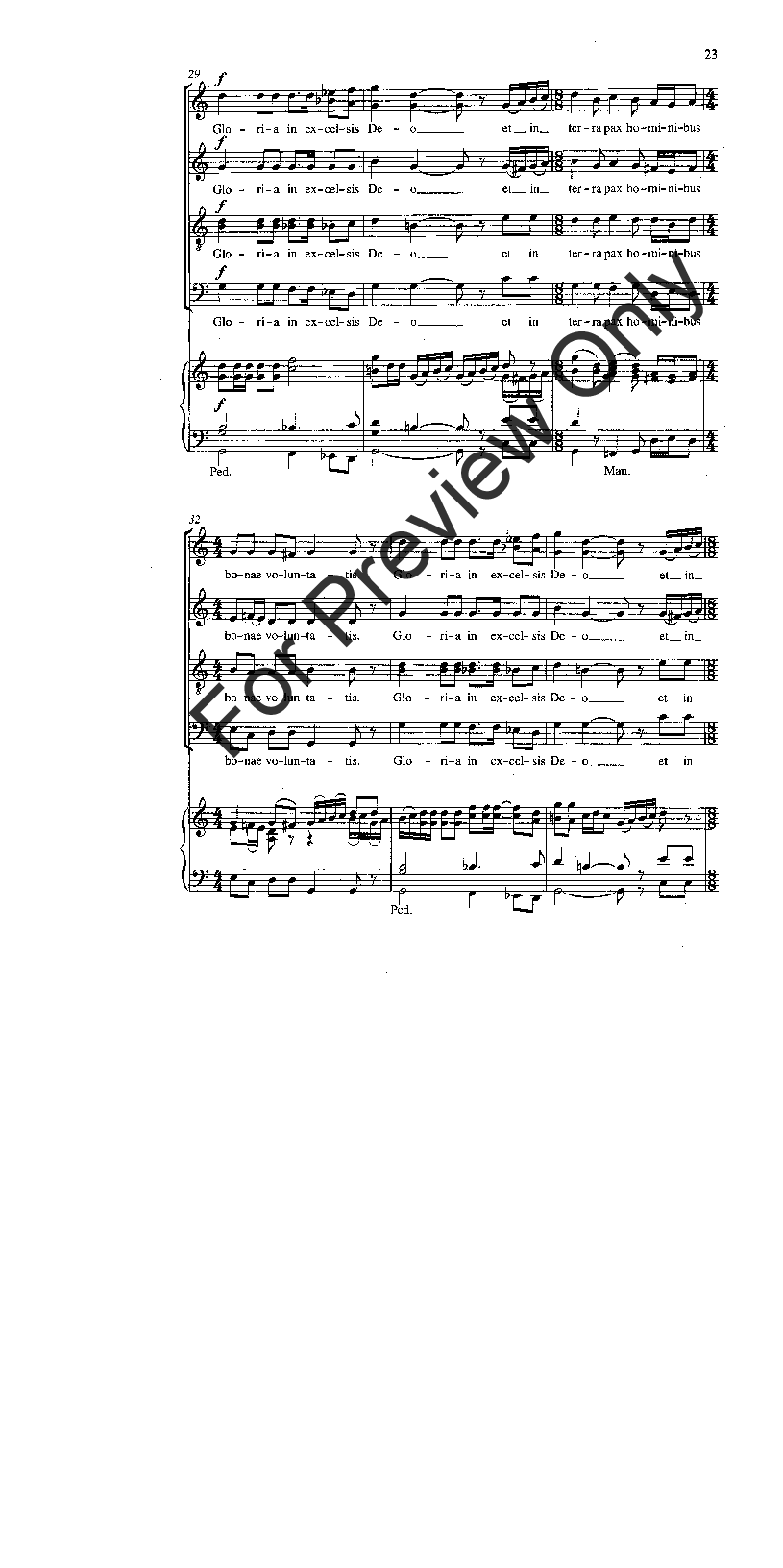 Christmas Cantata Vocal Score Latin