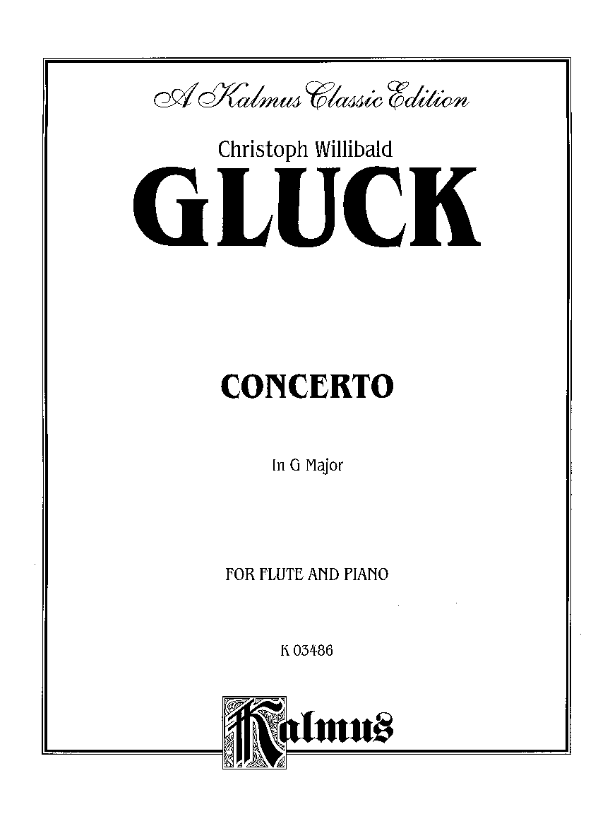 CONCERTO IN G MAJOR FLUTE AND PIANO