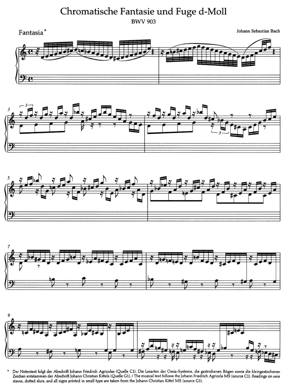 CHROMATIC FANTASY & FUGUE BWV 903