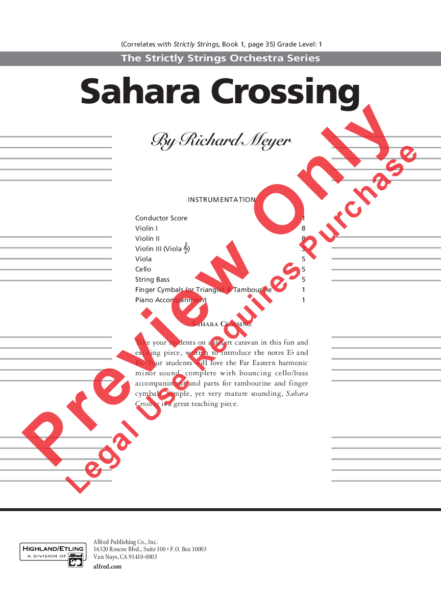 SAHARA CROSSING SCORE